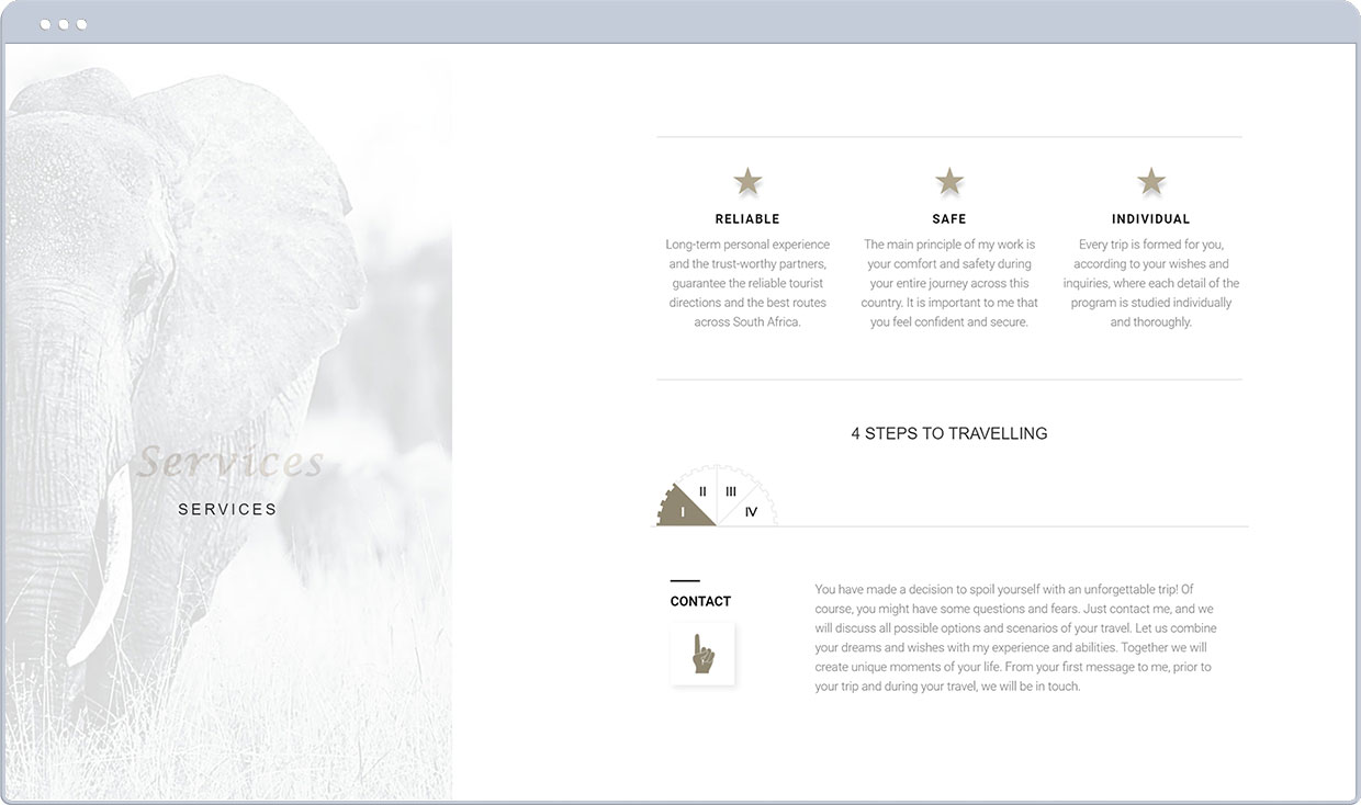 Service page