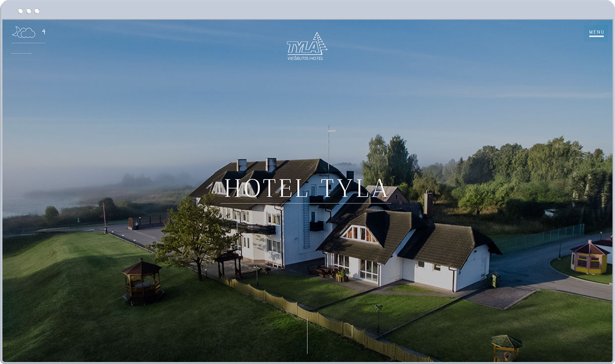 Main page header